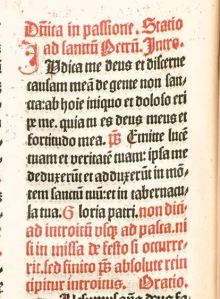 Sonntag Judica: Missale Basel 1487