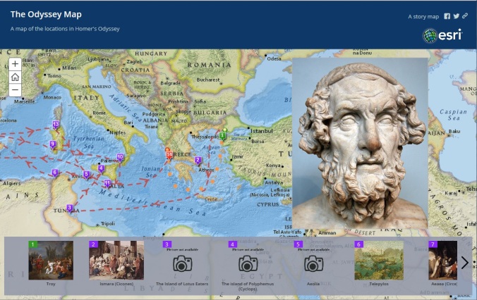 The Odyssey Map von Gisele Mounzer